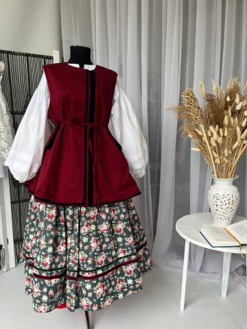 Квіткова спідниця та двостороння керсетка