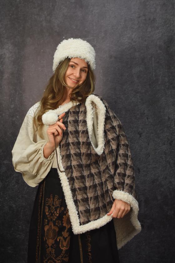 Двостороння жилетка з вовни