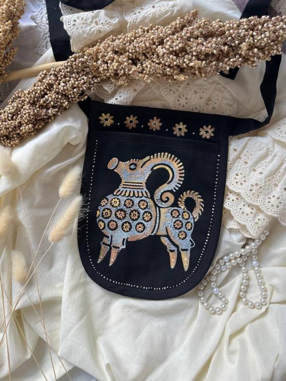 Кишенька з вибійкою Лембик та ручним розписом