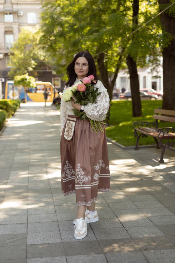 Спідниця одностороння з вибійкою (Індивідуальне пошиття)