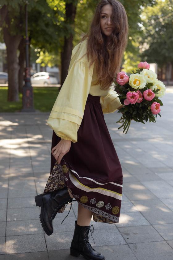 Спідниця одностороння з вибійкою (Індивідуальне пошиття)