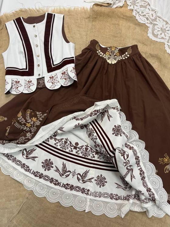 Горсик з лапками двосторонній з вибійкою (Індивідуальне пошиття)