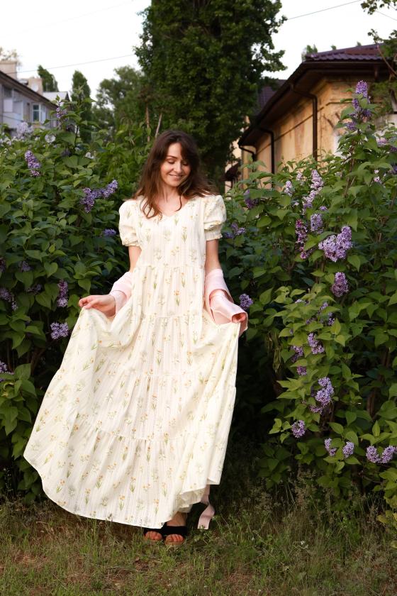 Сукня квіткова, батист (Індивідуальне пошиття) Сукня квіткова, батист (Індивідуальне пошиття)