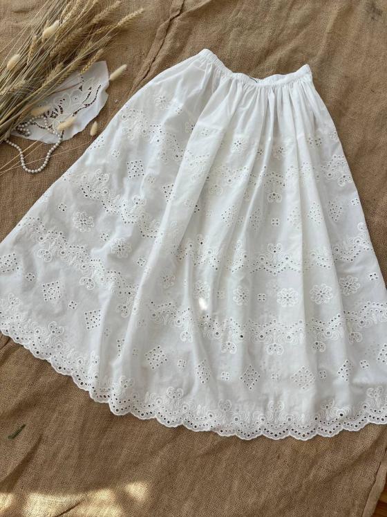Нижня спідниця з вишивкою Рішельє (Індивідуальне пошиття) Нижня спідниця з вишивкою Рішельє (Індивідуальне пошиття)