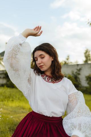 Сорочка з декорованими рукавами (XS) Сорочка з декорованими рукавами (XS)