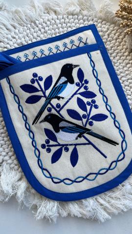 Кишеня Сороки синє оздоблення 