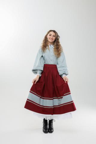 Двостороння спідниця, бордо/сіра (M) Двостороння спідниця, бордо/сіра (M)