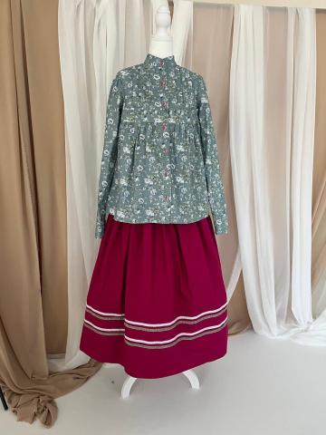 Кохта Слобожанщина, квітковий принт (Індивідуальне пошиття)