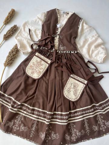 Двостороння жилетка з вибійкою пташки (Індивідуальне пошиття)