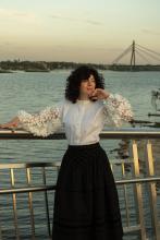 Сорочка з кропиви з декоративними рукавами (Індивідуальне пошиття)