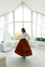 Спідниця зі стрічками на кокетці "Марія" (Індивідуальне пошиття) Спідниця зі стрічками на кокетці "Марія" (Індивідуальне пошиття)