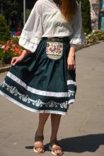 Спідниця одностороння з вибійкою, зелена, довжина 75 см (Індивідуальне пошиття) Спідниця одностороння з вибійкою, зелена, довжина 75 см (Індивідуальне пошиття)