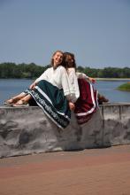 Спідниця одностороння з вибійкою, бордо, довжина 75 см (Індивідуальне пошиття) Спідниця одностороння з вибійкою, бордо, довжина 75 см (Індивідуальне пошиття)