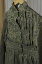 Кохта Слобожанщина, зелений жакард (Індивідуальне пошиття)