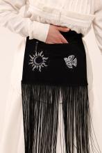 Кишенька "Весняночка" з бахромою з горизонтальною блискавкою