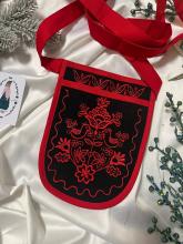 Кишеня Берегиня - дерево життя червона з чорним Кишеня Берегиня - дерево життя червона з чорним