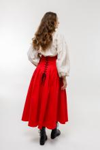 Спідниця з високим поясом червона