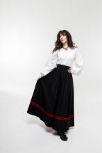 Двостороння спідниця з кокеткою