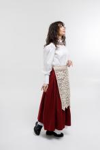 Двостороння спідниця на рівному поясі Двостороння спідниця на рівному поясі