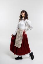 Двостороння спідниця на рівному поясі Двостороння спідниця на рівному поясі