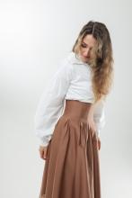 Двостороння спідниця з високим поясом з вибійкою