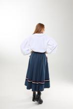 Спідниця двостороння з кокеткою з боковим шнуруванням