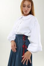 Спідниця двостороння з кокеткою з боковим шнуруванням