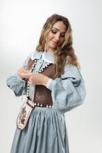 Двостороння жилетка з вибійкою пташки (Індивідуальне пошиття)