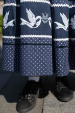 Спідниця з вибійкою одностороння синя (Індивідуальне пошиття) Спідниця з вибійкою одностороння синя (Індивідуальне пошиття)