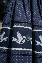 Спідниця з вибійкою одностороння синя (Індивідуальне пошиття) Спідниця з вибійкою одностороння синя (Індивідуальне пошиття)