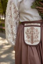 Сорочка лляна з декоративними рукавами (Індивідуальне пошиття)