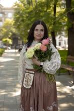 Сорочка лляна з декоративними рукавами (Індивідуальне пошиття)