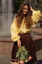 Сорочка з пишними рукавами (M)