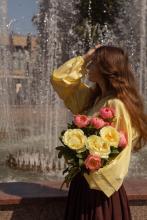 Сорочка з пишними рукавами (M)