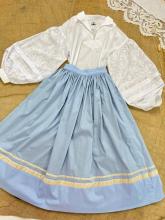 Спідниця двостороння, блакитна/зелена (Індивідуальне пошиття)