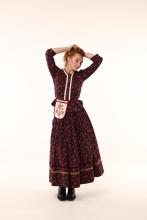 Спідниця лляна у квіточку (Індивідуальне пошиття)