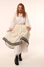 Спідниця Полтавка з чорними стрічками (Індивідуальне пошиття)