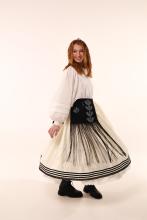Спідниця Полтавка з чорними стрічками (Індивідуальне пошиття)