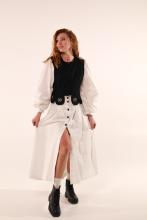 Спідниця з ґудзиками, біла (Індивідуальне пошиття)