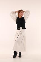 Спідниця з ґудзиками, біла (Індивідуальне пошиття)