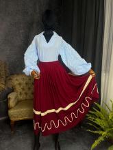 Сорочка блакитна з декорованими рукавами (Індивідуальне пошиття)