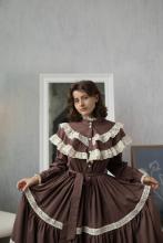 Сукня з мереживом коричнева (M) Сукня з мереживом коричнева (M)