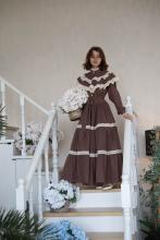 Сукня з мереживом коричнева (M) Сукня з мереживом коричнева (M)