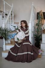 Сукня з мереживом коричнева (M) Сукня з мереживом коричнева (M)