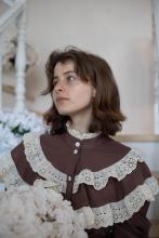 Сукня з мереживом коричнева (M) Сукня з мереживом коричнева (M)