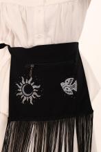 Кишенька "Весняночка" з бахромою з горизонтальною блискавкою