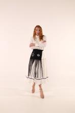 Кишенька "Весняночка" з бахромою з горизонтальною блискавкою