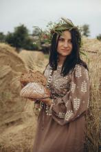 Довга сорочка з вибійкою льон/віскоза (Індивідуальне пошиття) Довга сорочка з вибійкою льон/віскоза (Індивідуальне пошиття)