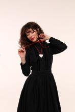 Сукня чорна з вибійкою (Індивідуальне пошиття)