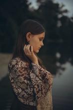 Довга сорочка з вибійкою льон/віскоза (Індивідуальне пошиття) Довга сорочка з вибійкою льон/віскоза (Індивідуальне пошиття)